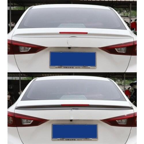 Spoiler Tail Fin For Mazda3 Axela 14-17 Rear Lip Rear Spoiler ABS High Quality Four Door Sedan Colour Rear Wing M3 Spare Parts