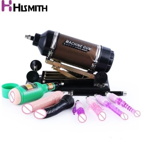 Hismith Sex Machine Gun for women with Vagina cup 6 different dildos Anal sex female masturbation love machine sex products