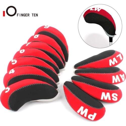 10 Pcs Flexible with Number Tag Golf Iron Head Covers Neoprene Lightweight for All Brands Irons Club Drop Shipping