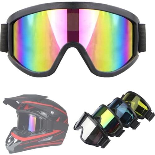 2021 Fashion New Men Women Ski Goggles Scooter ATV Helmet Eyewear Velar Tinted Off Road Motocross Glasses Films Can Replacement