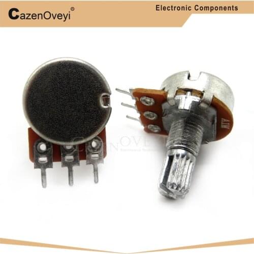 5pcs/lot Imports diaphragm 148 single - potentiometer A105 handle length 15MM flowers with 41 points step A1M In Stock