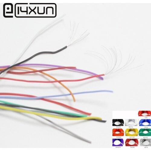 50metre 30AWG Silicone Wire Ultra Flexiable Cable 0.055mm2 High Temperature Test Line Wire for 1.0mm Terminal Connector