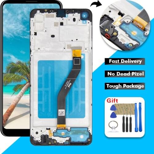 AAA+ LCD For Samsung Galaxy A21 A215 SM-A215U LCD Display Touch Screen Digitizer Assembly with Frame