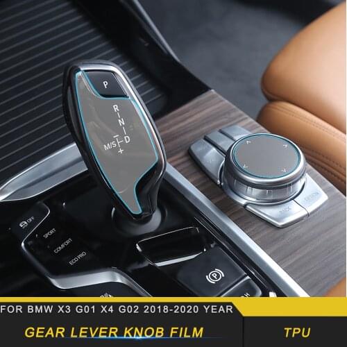 Car Accessories Gear Lever Knob Filmr Console Protective Film Anti-scratch Protector for BMW X3 G01 X4 G02 2018-2020