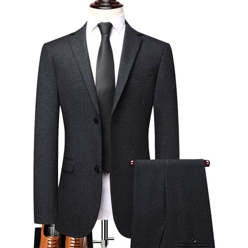 Blazer+Pants) 2021 Custom size Groomsmen Groom Black Tuxedos Shawl Lapel Men Suits Wedding Prom Blazer Jacket with Trousers Set