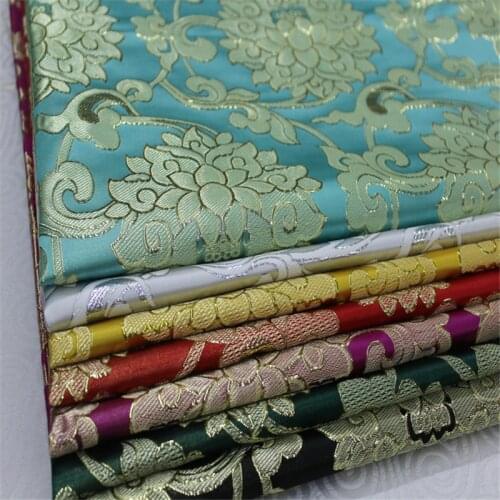 CF957 Metallic Flowers Jacquard Brocade Silky Fabrics/Decoration Clothes,Cushion,Clothings Fabric,DIY Handmade Sewing Materials