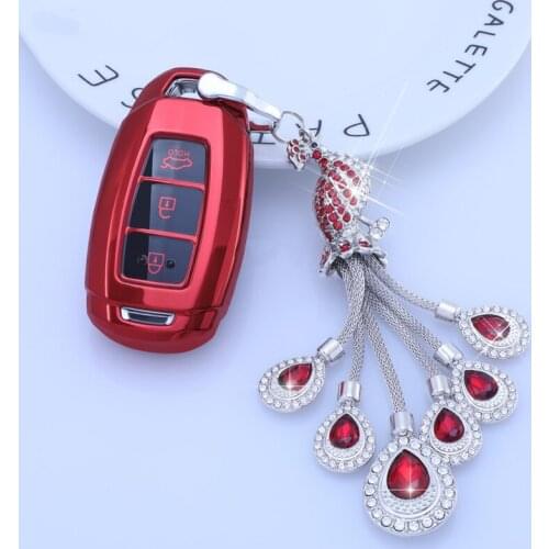 Car Key Cover Protection Case TPU For Hyundai 2019 I30 2018 Solaris Azera Elantra Grandeur Accent Santa Fe TM Key Covers