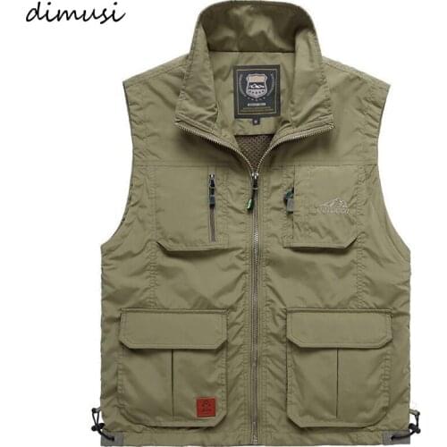 Мужские жилеты с карманами DIMUSI China At AliExpress