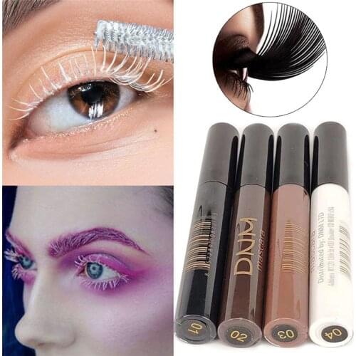 DNM 5ml Color Mascara Waterproof Long-lasting Curling Lengthening Makeup Blue Green Red Black White Color Mascara