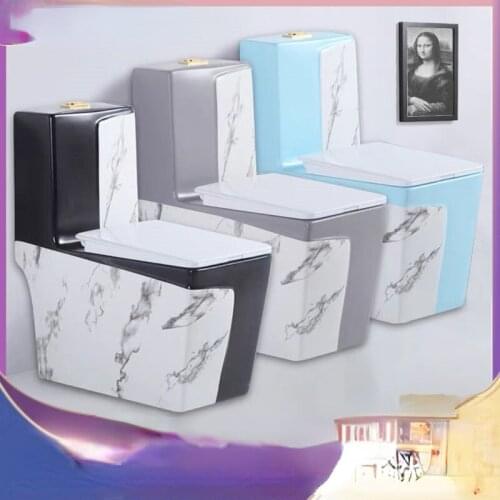 European toilet personality siphon black ceramic domestic toilet (color customized)