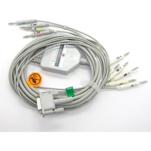 HP EKG cable with 10 leadwires Popular EKG CABLE,Banana4.0