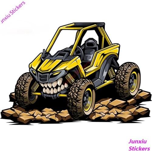 Quad Bike In Desert Car Sticker Truck Decal DIY Anime Waterproof Vehicle Bumper Window Racing Rally 4x4Off Road Decor PVC13x11cm
