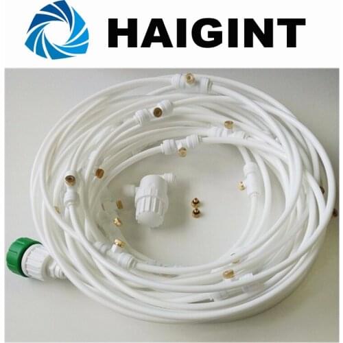 L005 HAIGINT 15M Air Cool Misting System for garden layard Cooling (15M with 28 brass nozzle included)