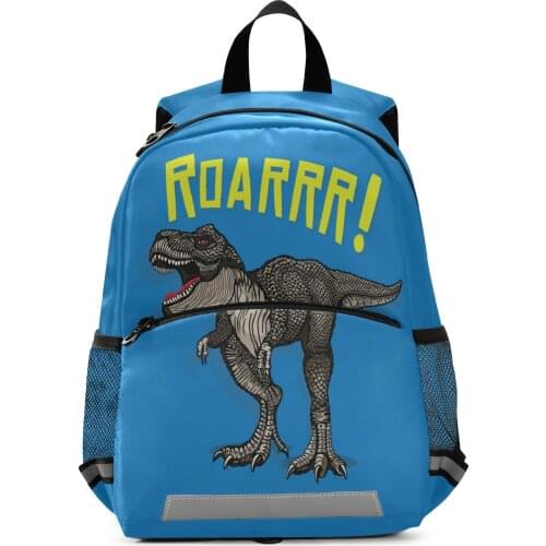 2021 Cute Dinosaur Toddler Backpack For Boys Girls Preschool Nursery Travel Bag Elementary School Bag Bookbag Blue Children bag