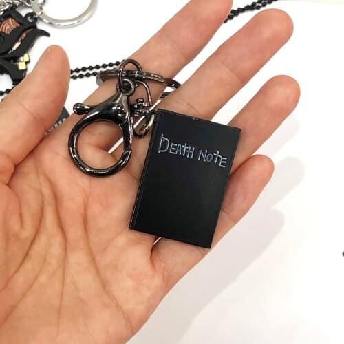 Fashion keyrings Black Death Note Book Figure pendant Car Keychain bags pendant For Gift