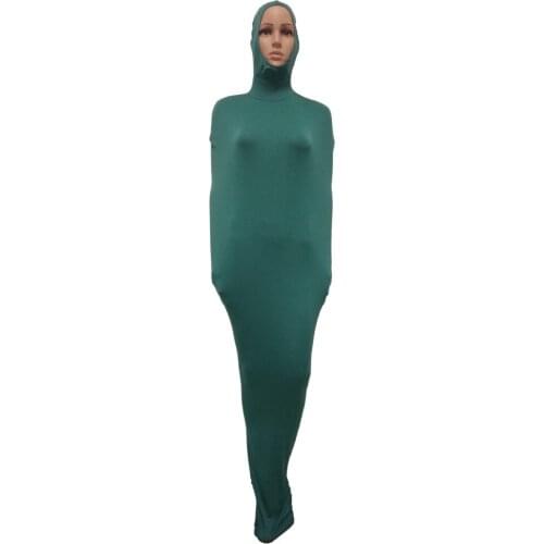 Cosplay Lingerie Woman Bondage Clothes Zentai Suit Full Tight bodysuit Mummy Bag Stage Props Sexy Adult Fancy Dress open face