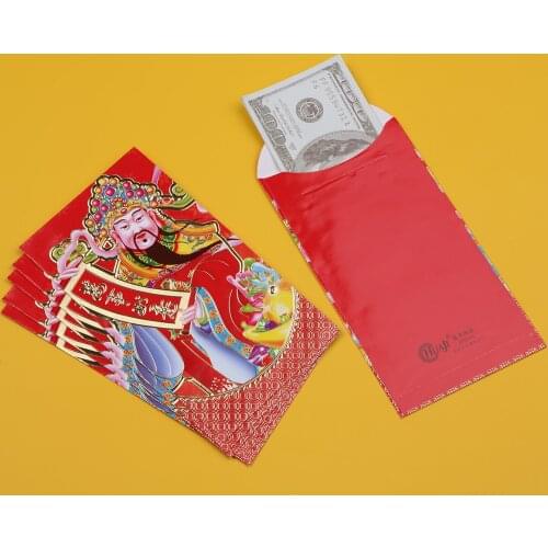 6Pcs New Year Red Envelope Chinese Zodiac Year Spring Festival Red Packet Good Luck Money Envelopes Hong Bao