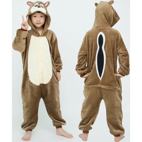 Chipmunk Pajamas Kids Unicorn Onesie Pajamas For Children Animal Cartoon Blanket Baby Costume Winter Boys Girls Licorne Onesie