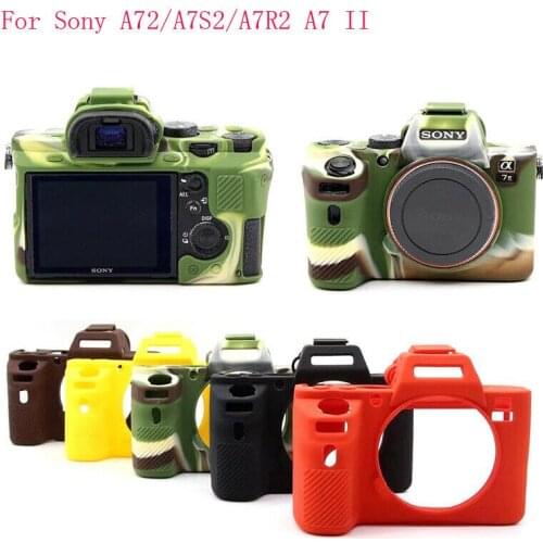 Camera Rubber Detachable Protection Camera Bag For Sony A7 2 A7II A7R Mark 2 Soft Silicone Rubber Camera Protective Case Bag