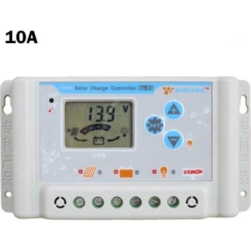 10A 36V 48V 60V solar Charge Controllers Regulator with USB LCD Li Li-ion lithium LiFePO4 batteries Solar Charge Controller