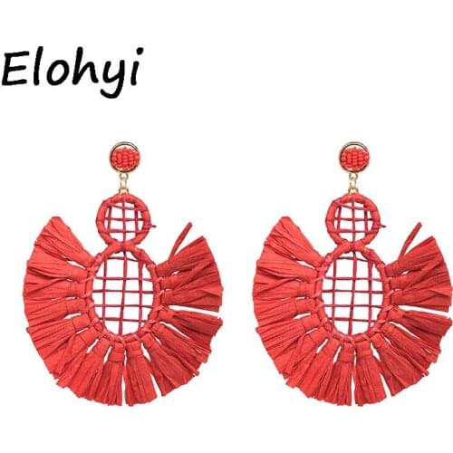 ELOHYI Vintage Drop Earring Jewelry Elegant Tassal Earrings For Women Fringing Pompell Drop earring Christmas Gift For Women