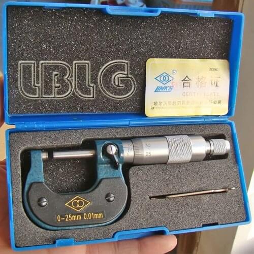 Haliang outer diameter micrometer 0-25.50.75.100mm outer diameter measurement spiral micrometer 0.01mm