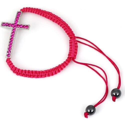 Jewelry 2021 NEW Jesus Cross Charm Bracelet Christian Supplies Gifts Zinc Alloy Material Rosary Bracelets On Hand Wholesale