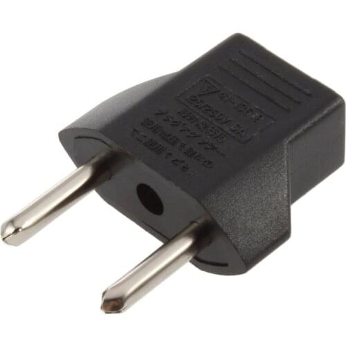 1pcs EU Plug Adapter 2 Pin to EU 2 Round Pin Plug Socket Eletronic Digital European plug adapter