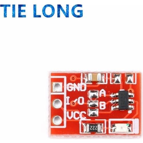 10PCS/LOT NEW TTP223 Touch button Module Capacitor type Single Channel Self Locking Touch switch sensor