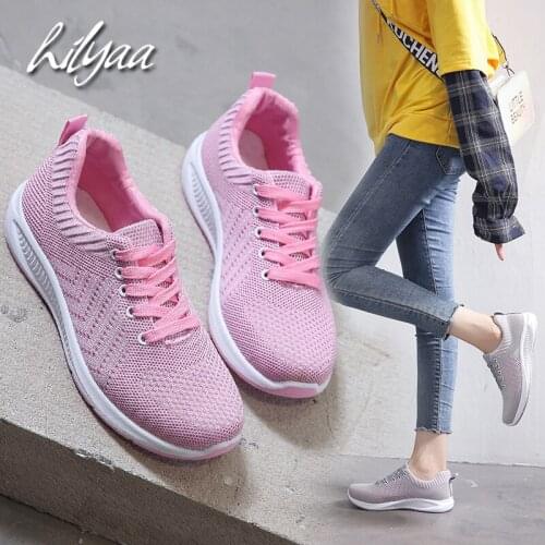 2020 Fashion Woman Sneakers Female Running Shoes Breathable Soft Girls Casual Sport Shoes Outdoor Sneakers Flats For Women