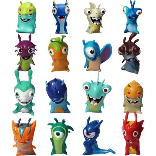 24Pcs/Set Slugterra Mini Action Figure Baby ips Toys Block Anime Cartoon Movie Figure Toys New Year Chrismas Baby kids gift sale