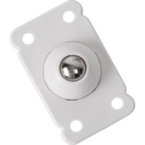 4pcs Paste Type Universal Pulley No Noise No Scratches Storage Box Pulley 360 Degree Rotation Stainless Steel Furniture Casters