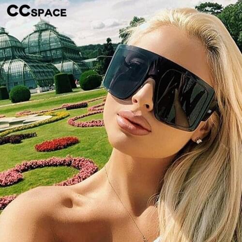 46547 Oversized Goggle Sunglasses Square Gradient Lens Men Women Fashion Shades Uv400 Vintage Glasses