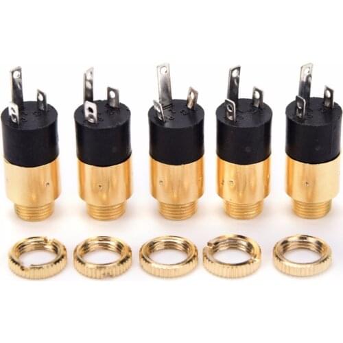 5 Pcs/lot Gold PJ392 3.5mm Stereo Female Sockect Jack 3.5 Audio Headphone Connector