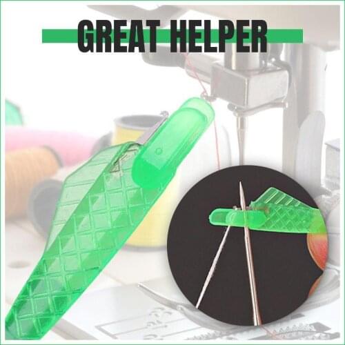 Fish Type Sewing Machine Needle Threader 5pcs Sewing Machine Needle Threader Tools Green Fish Type Powerful Function Great Helpe