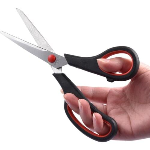 8 Inch Sewing Scissors Clothing Tailors Scissors Stationery Office Scissor Soft Comfort Grip Handles Sharp Cuts Tool