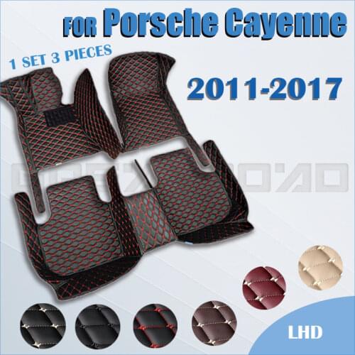 Car floor mats for Cayenne 2011 2012 2013 2014 2015 2016 2017 Custom auto foot Pads automobile carpet cover