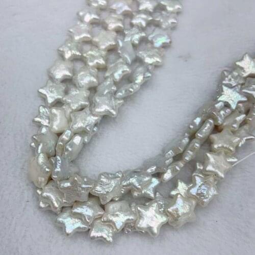 12-13MM 100% Natural Freshwater Pearl Baroque Star Shape Loose Beads Jewelry Making Accessories Findings