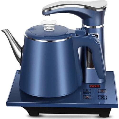 Electric Fully Automatic Kettle Teapot Set 0.8L Stainless Steel Safety Auto-off Water Dispenser Samovar Pumping Stove Household