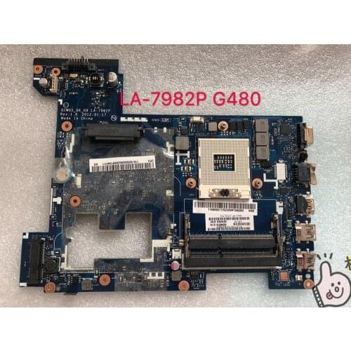 For Lenovo G480 Laptop mainboard QIWG5-G6-G9 LA-7982P Test GM motherboard