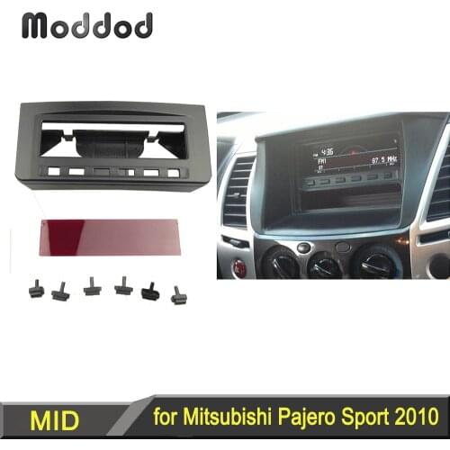 For Mitsubishi Pajero Sport Triton L200 Mornitor MID Radio DVD Middle Stereo Panel Dash Mounting Installation Trim Kit Fascia