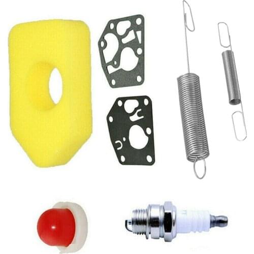 JFBL Hot 7Pcs Service Kit Replacement for Classic and Sprint Engines Lawn Mower 698369 Air Filter for Briggs & Stratton