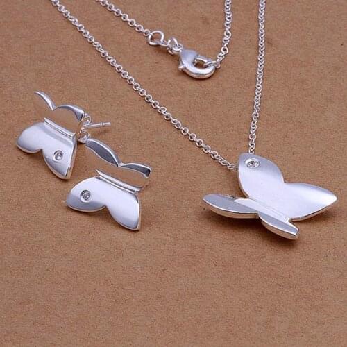Sets 925 silver sets 925 silver fashion jewelry sets butterfly jewelry wholesale djsh LS349