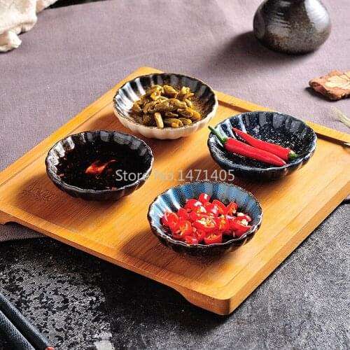 Japanese-style Creative Flavor Dish Household Personality Ceramic Dish Sauce Dish Small Size Dipping Dish Soy Sauce Dish