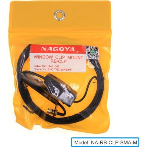Original Nagoya RG-174/U 3M Mount Clip Radio Antenna Mounting Bracket RB-CLP SMA-M for BaoFeng UV-82 UV-5R GT-3 UV-82 BF-888S