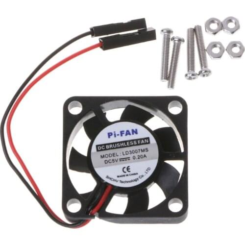 Mini Cooling Fan Heat Sink For Raspberry Pi 3/2/B+ 3.3V/5V Model Computer