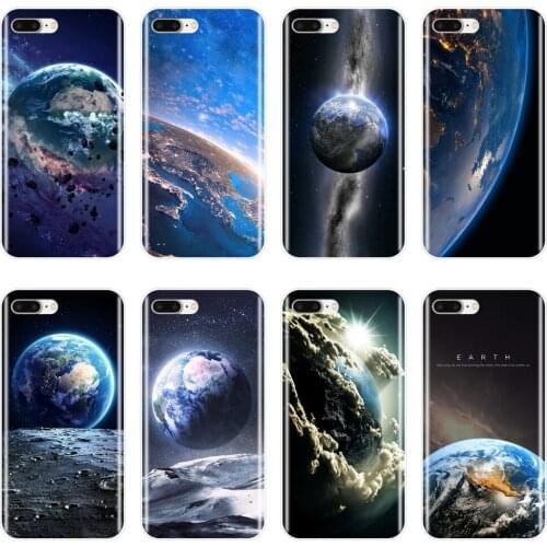 Back Cover For iPhone X XR XS MAX 8 7 6S 6 S Space Earth Blue Star Men Soft Silicone Phone Case For Apple iPhone 8 7 6S 6 S Plus