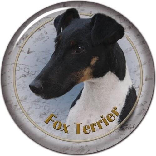 B0870# 13CM/17CM Self-Adhesive Decal Fox Terrier Dog V3 Car Sticker Decors on Bumper Rear Window Laptop