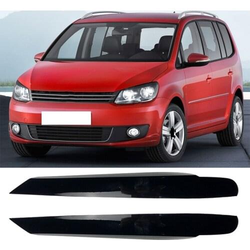 For Touran 2011-2015 Head Light Lamp Eyebrows Sticker Headlight Protector Decoration Trim