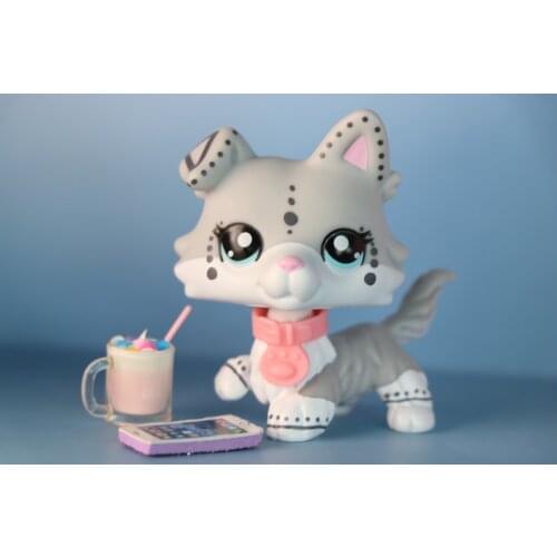 New Speckle Collie Clear Peg With Accessories Lot Collar Phone Drink